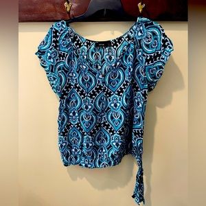 Stylish multi color patterned blouse